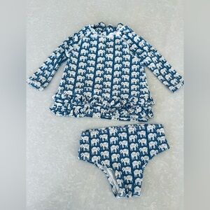 Roller Rabbit‎ Hathi rashguard bikini